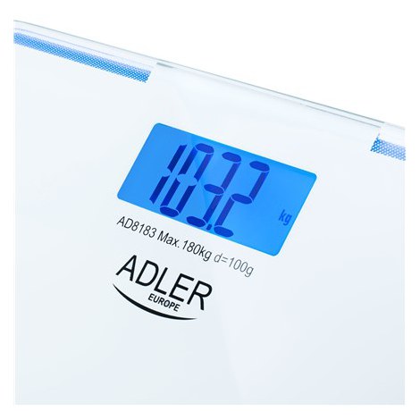 Adler | Bathroom Scale | AD 8183 | Maximum weight (capacity) 180 kg | Accuracy 100 g | White - 4